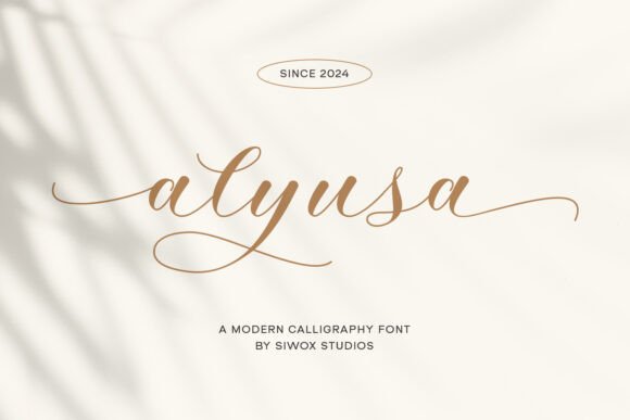 Alyusa: A Script Font for Elegant Branding