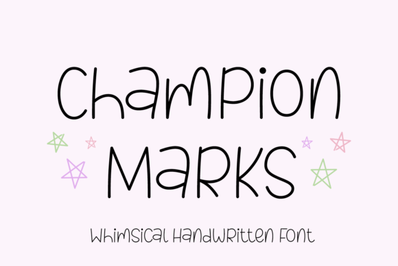 Champion Marks: A Handwritten Font for Bold Branding