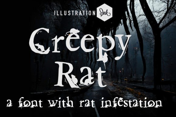 Creepy Rat: A Handcrafted Serif Font for Digital Design
