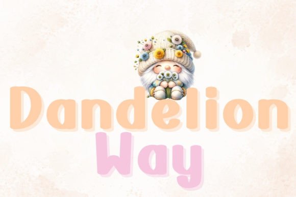 Dandelion Way: A Handwritten Typeface for Editorial Design