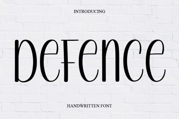 Defence: A Timeless Handwritten Font for Makers