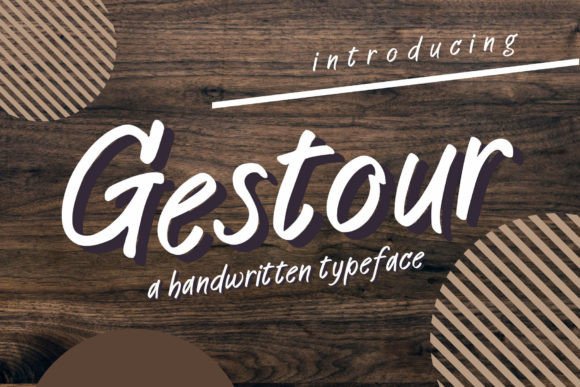 Gestour Font: A Handwritten Typeface for Makers
