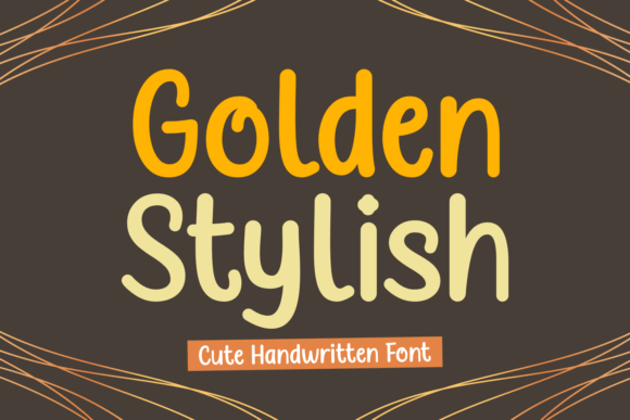 Golden Stylish Font for Handmade Brands