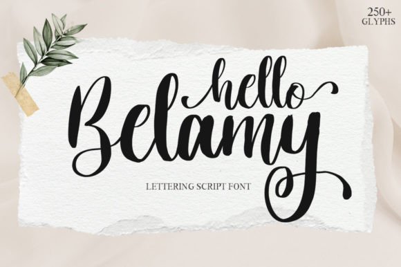 Hello Belamy: A Handwritten Font for Clear Campaigns
