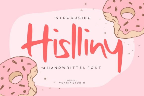 Hislliny: A Warm Handwritten Typeface for Editorial Design