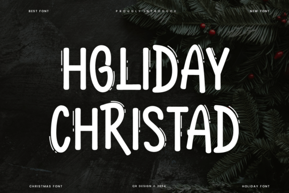Holiday Christad Font for Branding