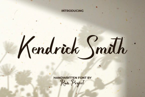 Kendrick Smith: A Handwritten Font for Web Design