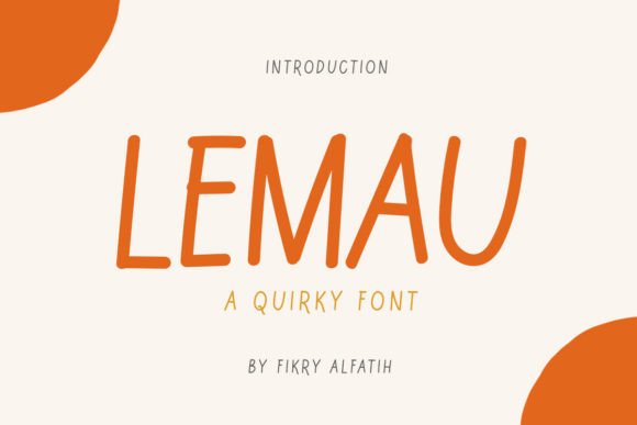 Lemau: A Playful Script Font for Web Design