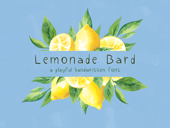 Lemonade Bard Font: A Playful Script for Editorial Design