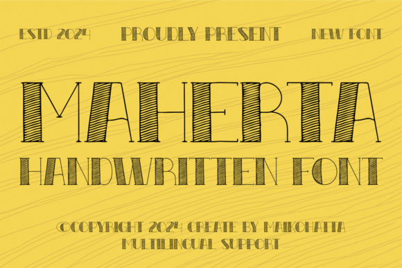 Maherta: A Handwritten Font for Bold Campaigns