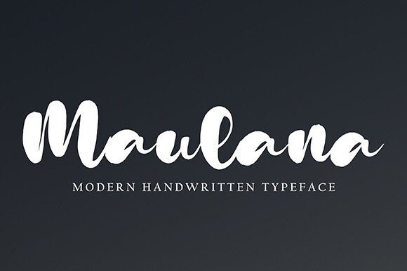 Maulana Font: A Handwritten Typeface for Branding