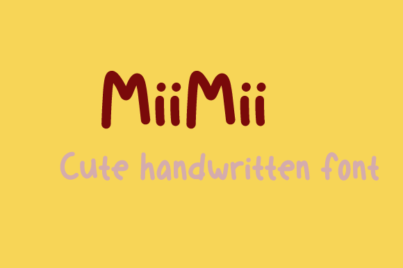 Miimii: A Handwritten Font for Marketers