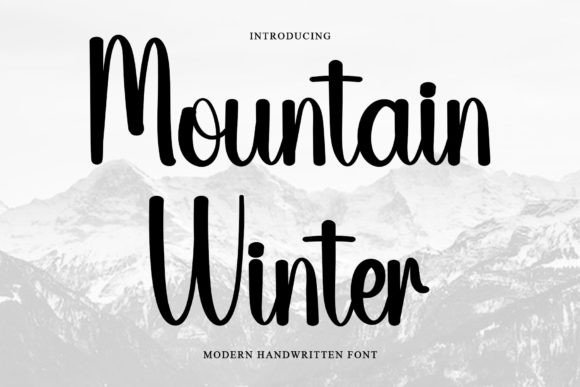 Mountain Winter Font for Clear Campaigns