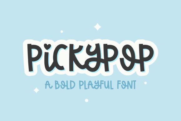 Pickypop: A Handwritten Font for Digital Design