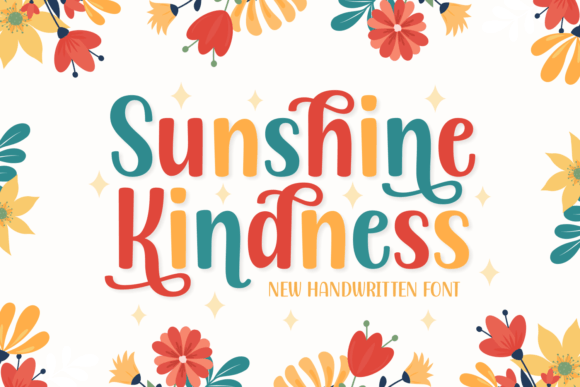 Sunshine Kindness: A Warm Handwritten Font for Editors