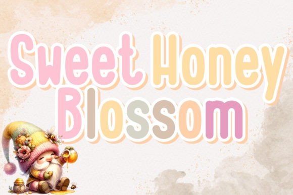 Sweet Honey Blossom Font for Crafters