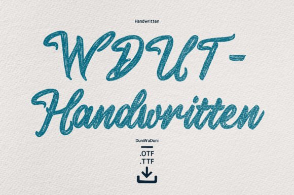 Wdut Handwritten: A Fresh Typeface for Editorial Design